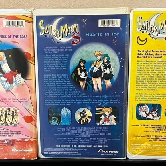 Sailor Moon Movie Trilogy VHS Set | 90s English Eub | Vintage Anime Video - Picture 2 of 5